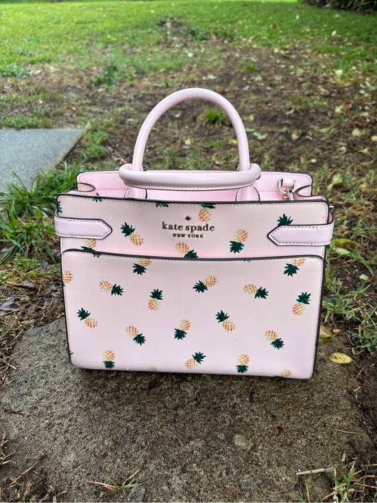 kate spade Handbags - kate spade Pink Pineapple Print Satchel Bag